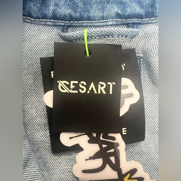 Bershka Jeans Jacket Women Barbie Design XS (0387) - Picture 11 of 16